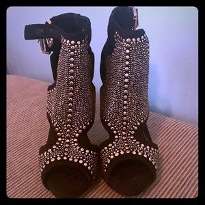 Black Studded Ankle Boot